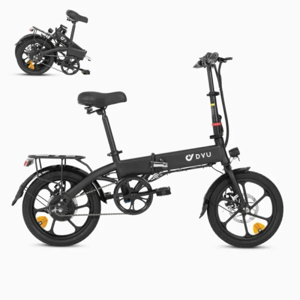 DYU A1F Vélo De Ville Électrique Entièrement Pliable De 16 Pouces – Image 3