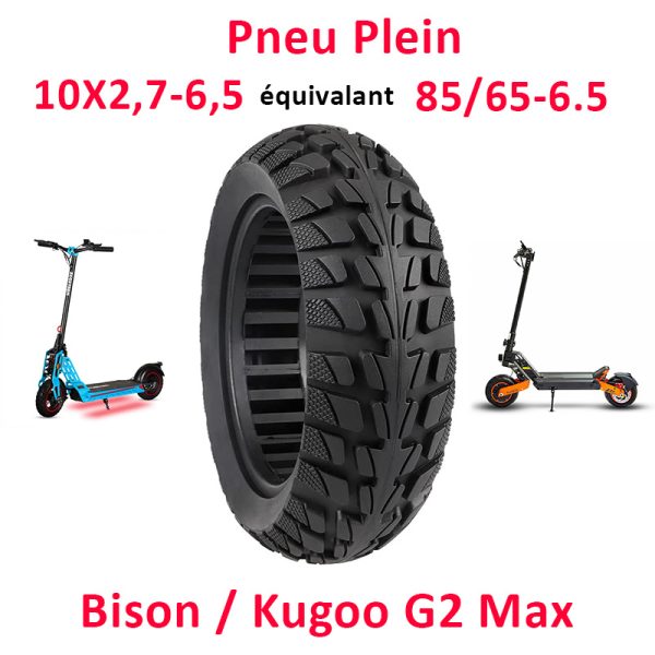 Pneu Plein 10*2,7-6,5