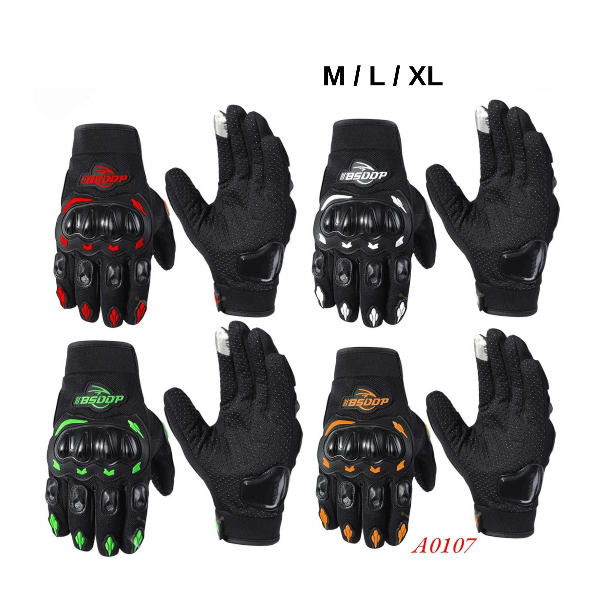 Gants de moto Tribe pour hommes et femmes, doigts complets, écran tactile, gants de moto