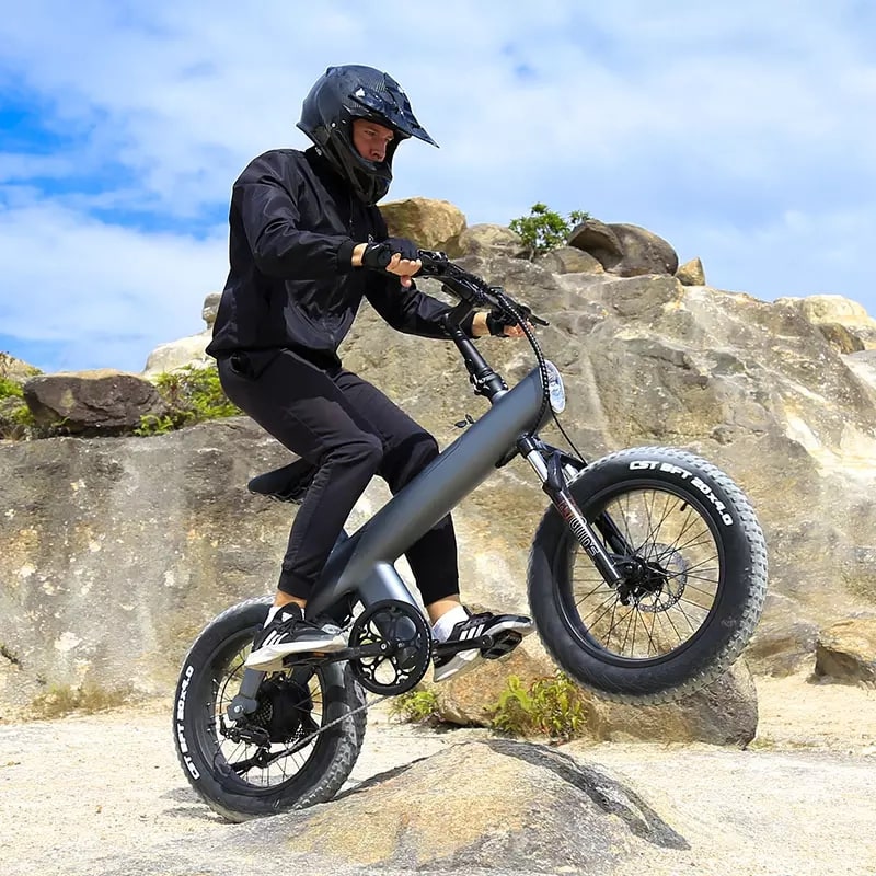 HX Q3 Vélo Électrique Fat Bike 750W, 45 km/h, Pneus 20" x 4.0 – Image 3
