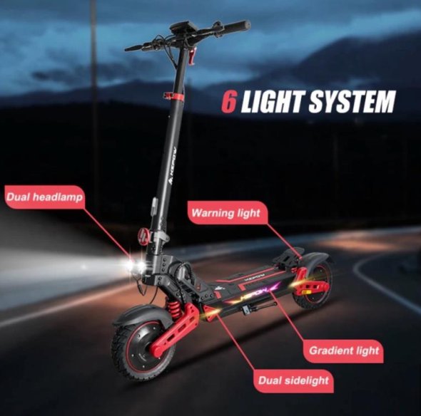 KEPOW K2 MASTER | Trottinette Électrique Double Moteur 2000W, 50 km/h, Autonomie 65 km – Image 6