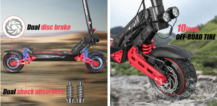 KEPOW K2 MASTER | Trottinette Électrique Double Moteur 2000W, 50 km/h, Autonomie 65 km – Image 2